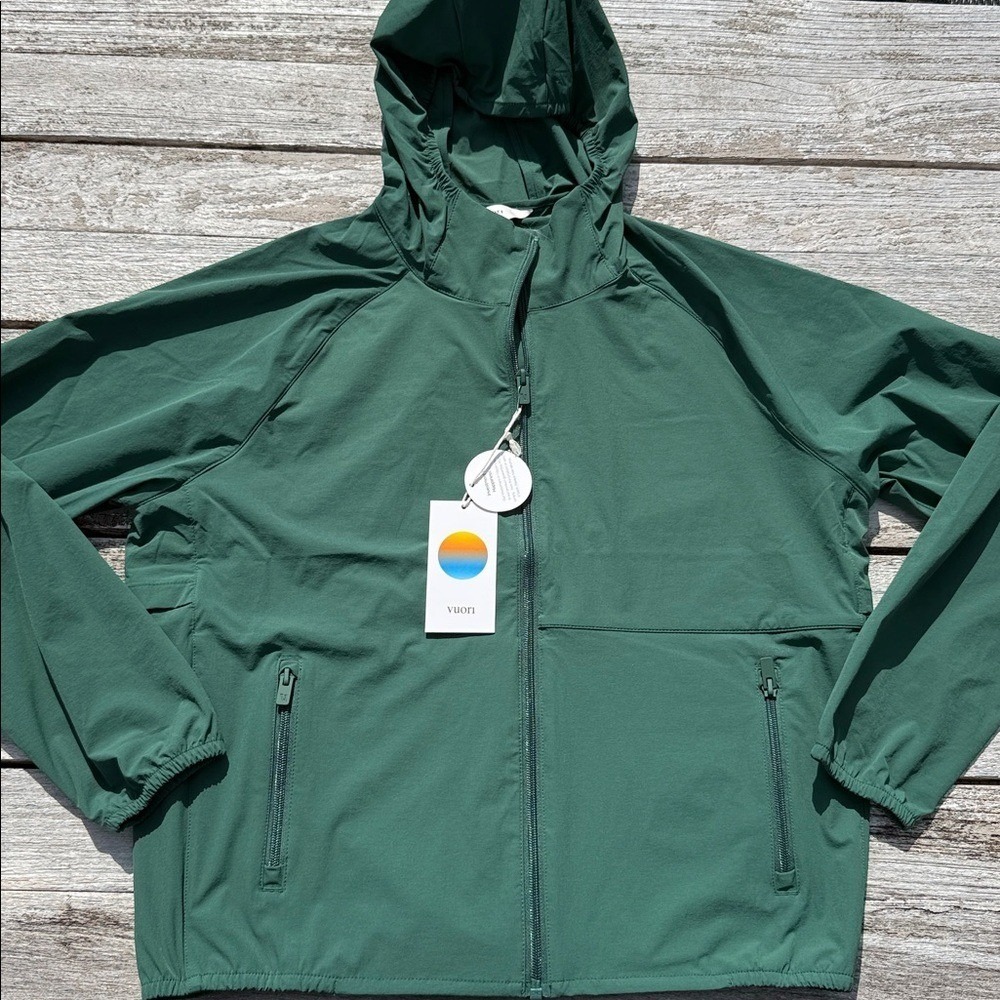 Vuori Renew Trainer Shell Jacket Viridian Green Women's Extra Large NWT 💚✨